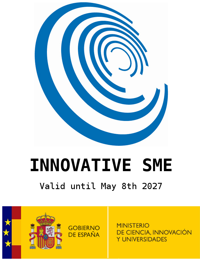 Innovative SME seal, Spanish Ministry of Science, Innovation and Universities, valid until May 8, 2027